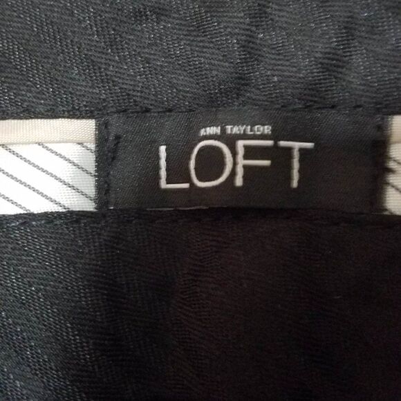 NWT Loft Tweed Linen Blend Julie Trouser Size 8 - Picture 3 of 12